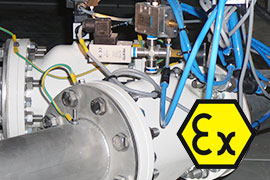 Las válvulas de manguito se pueden configurar para cumplir la directiva ATEX
