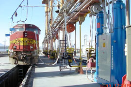 Las válvulas de manguito se instalan en ferrocarriles
