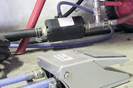 Las válvulas de manguito se instalan en equipos para trabajos de recubrimiento y arenado