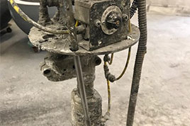 La válvula de manguito de AKO regula la lechada de cemento y el hormigón reforzado con fibra de vidrio