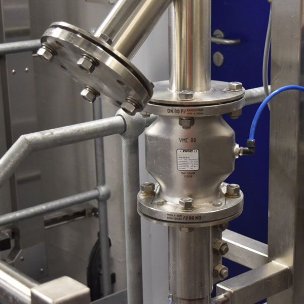 Válvulas de manguito de AKO como válvulas reguladoras en la industria cervecera
